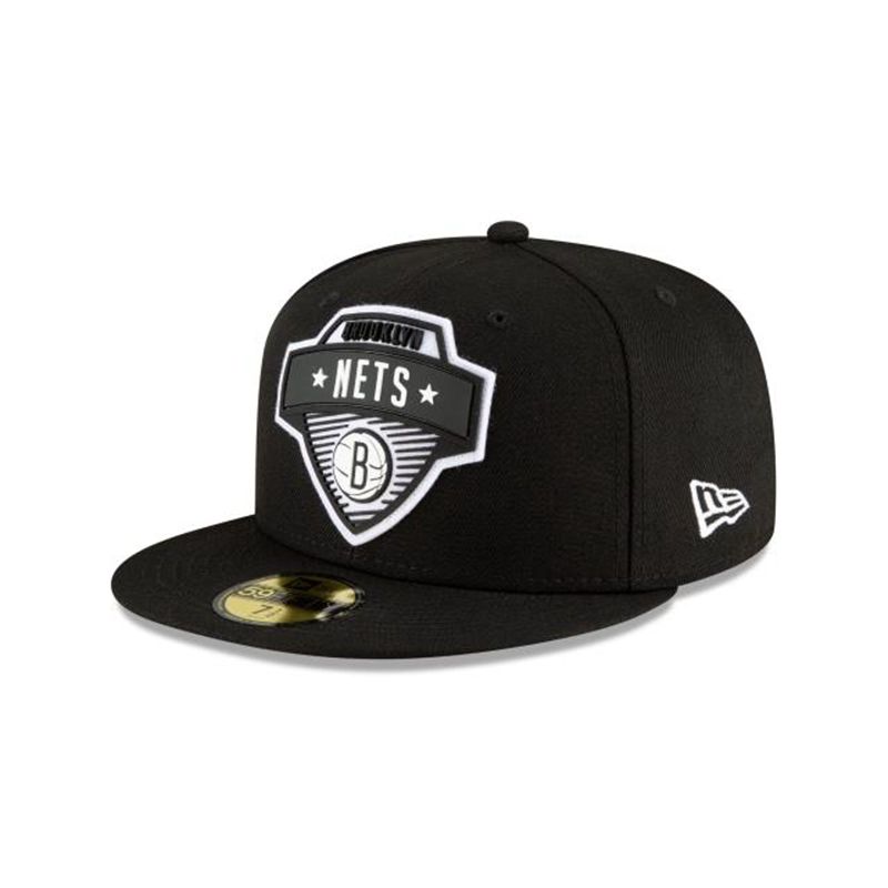 NBA Brooklyn Nets Tip Off Edition 59Fifty Fitted (BVF6491) - Black New Era Caps